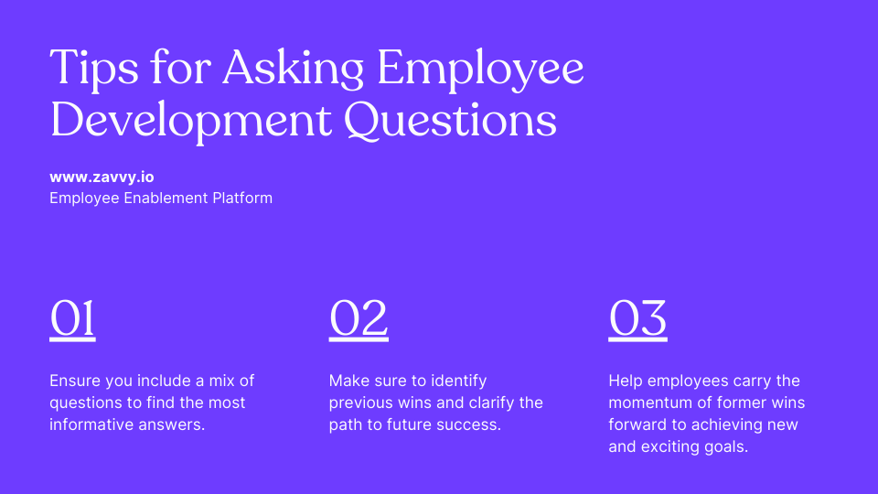 How to Ask the Best Employee Development Conversation Questions (+27 Examples) Zavvy